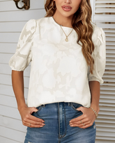 AIRLIE | Blouse with Puff Sleeve-2